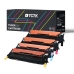 Multipack (4) Toners CMYK (Cyaan/Magenta/Geel/Zwart) Compatibel met Samsung CLP, CLX - Vervangt CLT-C4092S (SU005A)